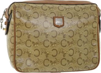 Celine Beige Canvas Clutch Bag (Pre-Owned)