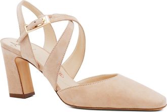 Amalfi By Rangoni Fagiolo Ankle Strap Pump - Multiple Widths Available in Natural Cashmere at Nordstrom, Size 9.5