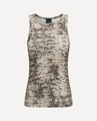 Pinko Snakeskin-print tank Top Female S