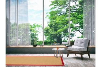 Carpetfine Sisalteppich »Sisal, auch als Läufer erhältlich« rechteckig 5 mm Höhe mit farbiger Bordüre, Anti Rutsch Rückseite, viele Grössen, Wohnzimmer