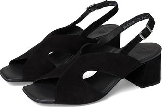 Paul Green Verona Sling Womens Sandals Black : AT 3 (US Womens 5.5) M, Leather/Rubber