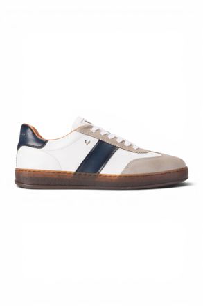 Martinelli Mens Blue Leather Sneakers Trainer Shoes - Seaford