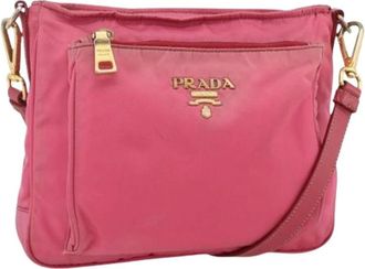 Prada Pre-owned Cross Body Bags, female, Pink, Size: ONE SIZE Pre-owned Vintage Shoulder Bag