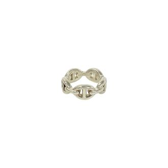 Herm&egrave;s Silver Silver 925 Band Ring (Pre-Owned)