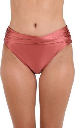 La Blanca Earth Twisted Bikini Bottoms in Sienna at Nordstrom Rack, Size 10