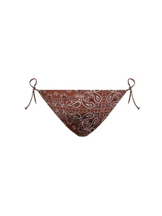 MC2 Saint Barth Womens Bikini Bottom Virgo Brown Lycra Polyamide Swimwear Sea Clothing