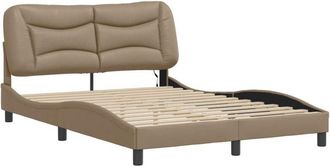 vidaXL Vidaxl - Bed Frame with led without Mattress Hvar Cappuccino 140x190 cm