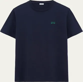 Loewe Mens Cotton Jersey Short-Sleeve T-Shirt