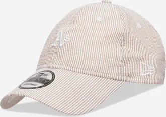 New Era Athletics MLB Seersucker 9TWENTY Adjustable Cap Light Beige
