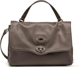 Zanellato Borsa in pelle liscia di vitello - Dames - Handtassen - Bruin - ONE Size - Leer - Tassen