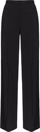 Pinko Pergamino - Dames - Wijde Broeken - Zwart - S - Polyester - Broeken