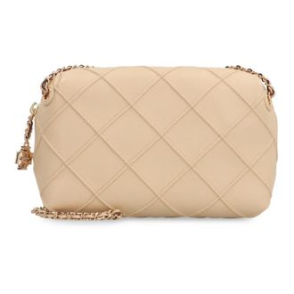 Tory Burch Cross Body Bags, female, Beige, ONE SIZE, Fleming Leather Crossbody Bag