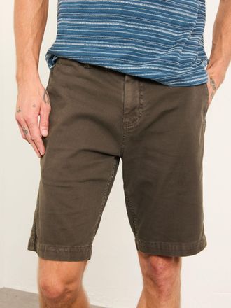 Fat Face FatFace Stow Dark Brown Garment Dye Chino Shorts