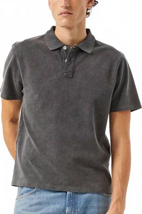 Corridor Pique Polo Shirt In Black