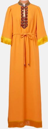 Valentino Abito lungo in Cady Couture con ricamo