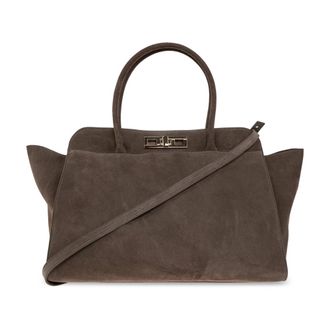 Fabiana Filippi Borsa a mano grande in camoscio - - Bags - Donna - Marrone - ONE SIZE