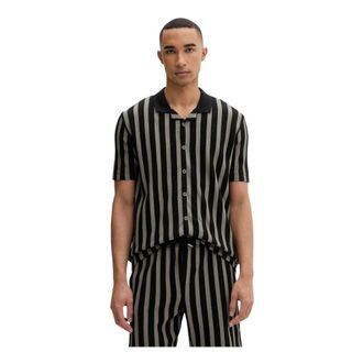 Marc O'Polo Short Sleeve Shirts - Heren - Korte mouwen Overhemden - Zwart - S - Overhemden