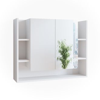 Vicco Armario Con Espejo Para Ba&ntilde;o Elira, Blanco, 80.2 X 64 Cm