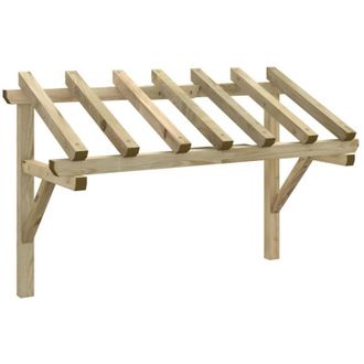 vidaXL P&eacute;rgola De Puerta Madera Maciza De Pino 200x100x100 Cm Vidaxl
