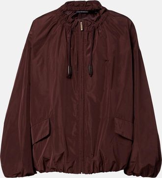 Max Mara Taffeta bomber jacket