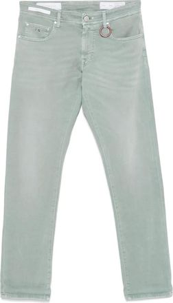 Sartoria Tramarossa Pantaloni con applicazione logo - Verde