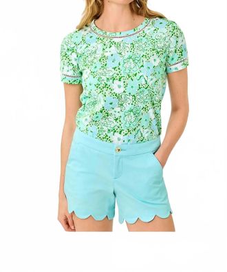 Lilly Pulitzer Buttercup Low Rise Stretch Short In Day Dream Blue