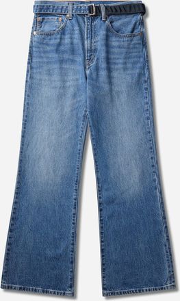 Levi's Sacai Belted Flare Pants Washed Indigo