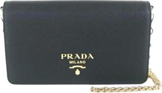 Prada Pre-owned Vintage Crossbody Bag - Dames - Pre-owned - Zwart - Maat: ONE Size Leer