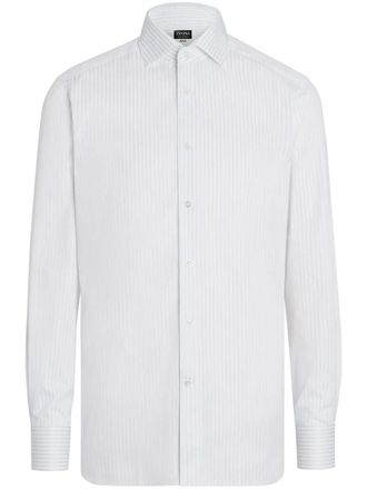 Ermenegildo Zegna Structured Centoventimila cotton shirt - men - Cotton - 39 - White