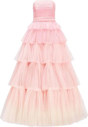 Jenny Packham Adore gelaagde avondjurk - Roze