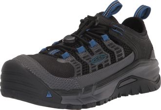 Keen mens Birmingham Low Composite Toe Athletic Work Sneakers, Magnet/Bright Cobalt, 9.5 US