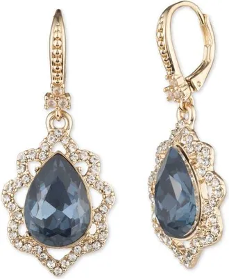 Marchesa Replenishment Crystal Pear Drop Earrings in Blue at Nordstrom