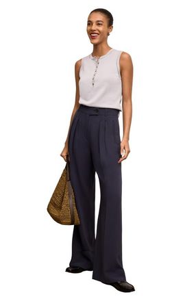 M.M.LaFleur Crimmins Pointelle Tank in Powder Blue at Nordstrom, Size Xx-Large