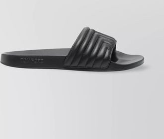 Tom Ford quilted almond toe leather slippers