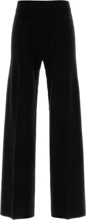 Blumarine Virgin Wool Trousers - Black
