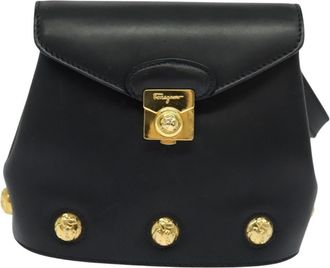 Ferragamo Flap Shoulder Bag Leather Leather Shoulder Bag Bag (Pre-Owned)