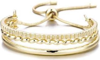 Adornia 3-Line Cuff Bracelet in Gold at Nordstrom Rack