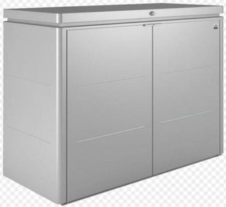 BIOHORT Arcon Baul Metalico Highboard 200 Color Gris Oscuro Metalizado