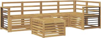 vidaXL Conjunto De Sof&aacute;s De Exterior 6 Uds. Blanco Vidaxl