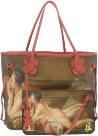 Louis Vuitton Pre-owned Neverfull MM Tote Bag - Dames - Vintage Shopper - Veelkleurig - ONE Size - Leer - Vintage