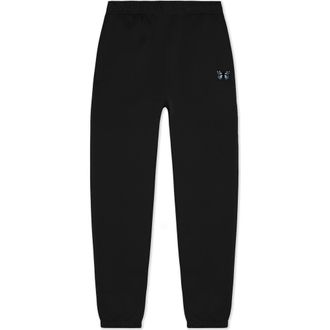 Dalix Butterfly Midweight Relaxed Fleece Track Pants in Black at Nordstrom, Size Xx-Large