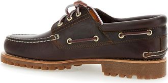 Timberland Mens Loafers Brown Leather Low Block Heel