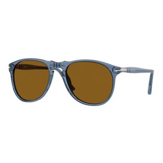 Persol Sunglasses, male, Blue, Size: 55 MM Classic Sunglasses in Brown Tortoise