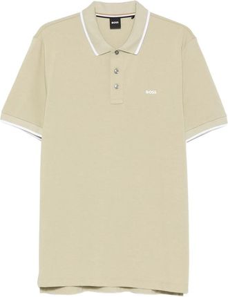 HUGO BOSS Parlay 190 Logo-print Tipped Polo Shirt
