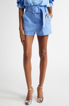 Ramy Brook Kasey Belted Shorts in Ribbon Blue at Nordstrom Rack, Size 14