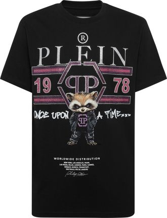 Philipp Plein Round Neck T-Shirt Plein College Animals
