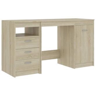 vidaXL Vidaxl - Escritorio De Madera De Ingenier&iacute;a Roble Sonoma 140x50x76 Cm