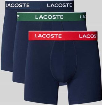 Lacoste Trunks aus Baumwoll-Mix im 3er-Pack in Rot, Gr&ouml;&szlig;e XXL