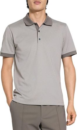 Theory Geometric Jacquard Polo in Morel Multi at Nordstrom, Size Xx-Large