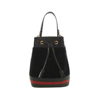 Gucci Pre-owned Bucket Bags, female, Black, Size: ONE SIZE Pre-owned Vintage Bucket Bag